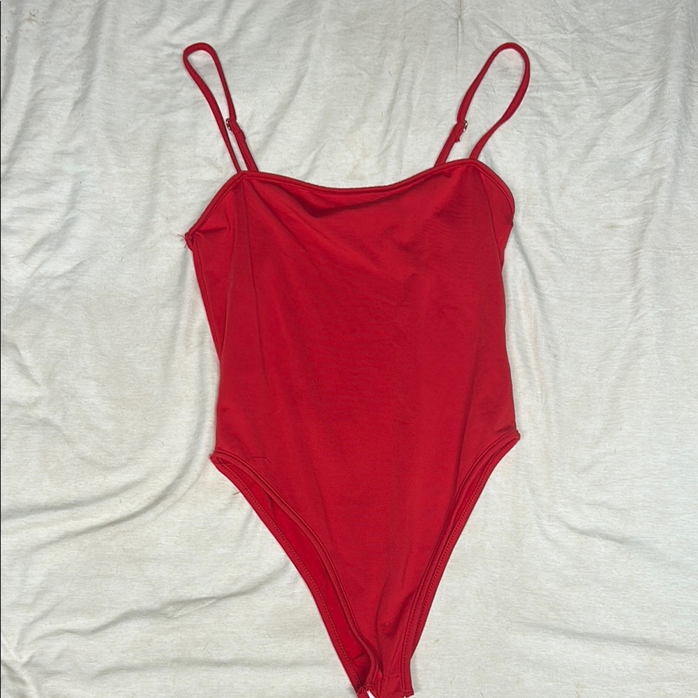 Red bodysuit